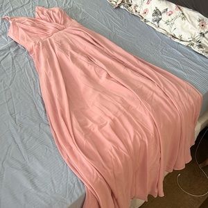 Bridesmaids dress in rose pink